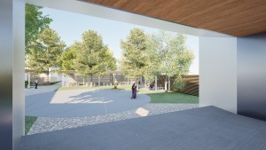 Vizualizace - pohled z podia